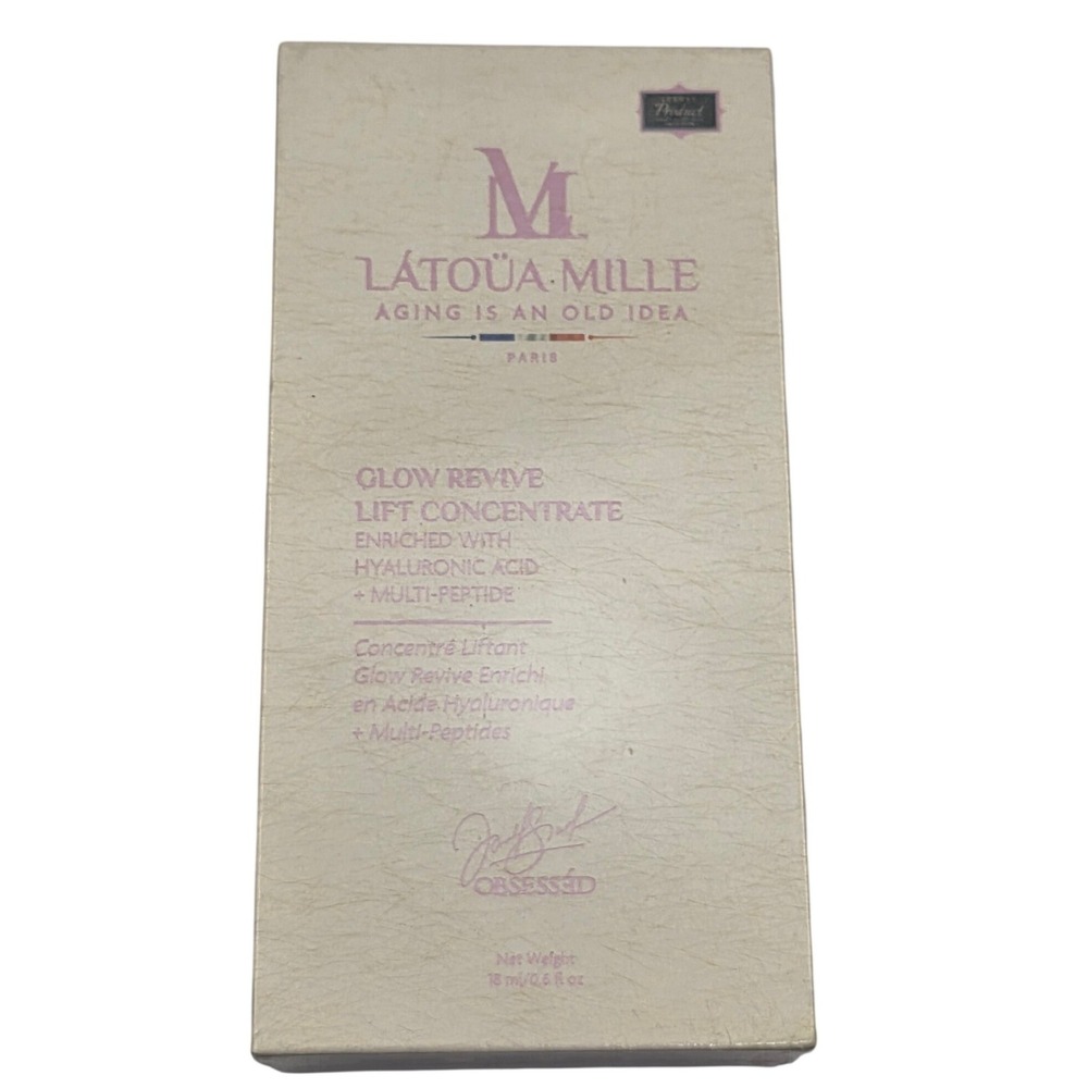 Latoua Mille Glow Revive Lift Concentrate Hyaluronic Acid Multi-Peptide 18ml NEW
